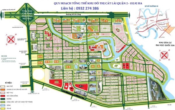 bản đồ quy hoạch KĐT Cát Lái